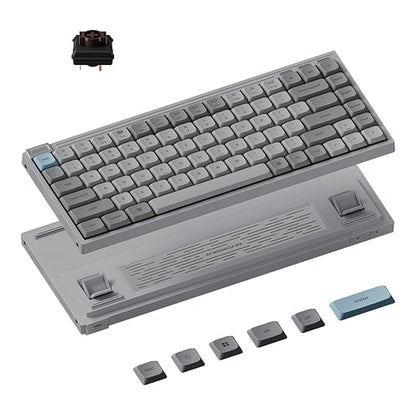 Keychron J9 Ultra 8K Polling Rate Ultra-Slim Wireless Keyboard | 2.4 GHz & Bluetooth, ZMK & Launcher, 480-Hr Battery with Low-Profile Brown Switches for Mac Windows Linux (Hot-swappable) - color: Hot-swappable Brown Switch