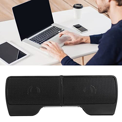 Brrnoo Laptop Speakers USB Powered Wired Monitor Soundbar Th Screen Clip USB Powered Mini Computer Speaker for Monitor Notebook Tablets TV