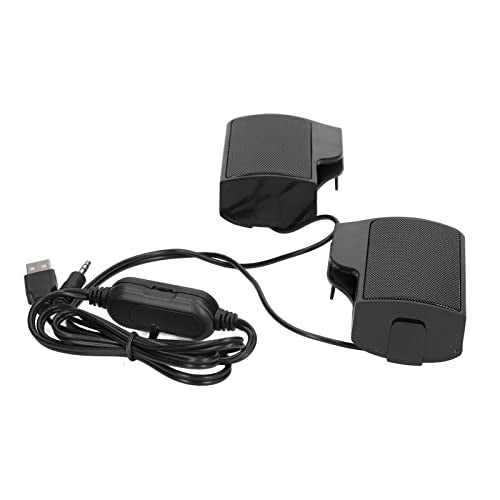 Brrnoo Laptop Speakers USB Powered Wired Monitor Soundbar Th Screen Clip USB Powered Mini Computer Speaker for Monitor Notebook Tablets TV