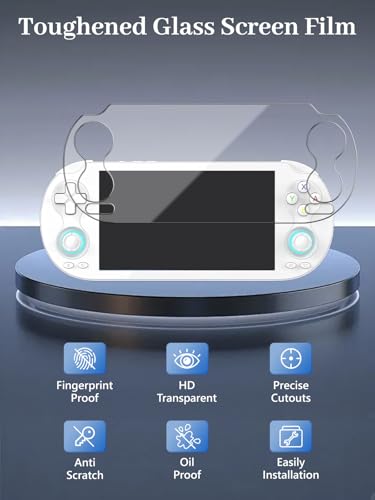 4-Pack Screen Protector for ANBERNIC RG VITA/VITA Pro Handheld Game Consoles, 6H Hardness Not Tempered Glass, Anti-Fingerprint,Anti-Scratch, Easily Installation, HD Clear