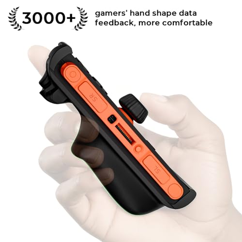 COOWPS P2 Dockable Split Protective Case for Nintendo Switch 2, with Comfort Non-Slip Ergonomic Grip, Magnetic Ring Design & Stable Kickstand, Hard Shell Military-Grade Protection Switch 2 Grip Cover - color: Dark Black