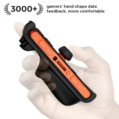 COOWPS P2 Dockable Split Protective Case for Nintendo Switch 2, with Comfort Non-Slip Ergonomic Grip, Magnetic Ring Design & Stable Kickstand, Hard Shell Military-Grade Protection Switch 2 Grip Cover - color: Dark Black