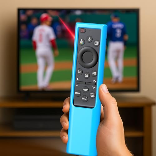 Remote Cover for Samsung Smart TV, Silicone Protective Case for Solar Cell BN59-01357 BN59-01385 BN59-01265A BN59-01388A Controller Case Skin Sleeve Blue - color: Sky blue