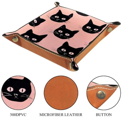 Black Cats Pattern Dice Tray Dice Rolling Tray Folding Dice Holder for Dice Games, Like RPG, DND and Other Table Games - color: Multi 2