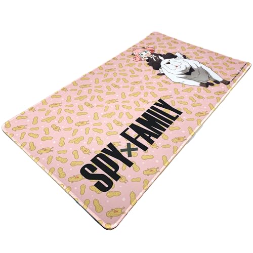 KESS: Spy x Family: Playmat - Anya & Bond - 23.75 x 13.5 Neoprene, Non-Slip, Tabletop Accessory, Protection, Card-Board-Dice-RPG Games, Mouse Pad - style: Anya & Bond