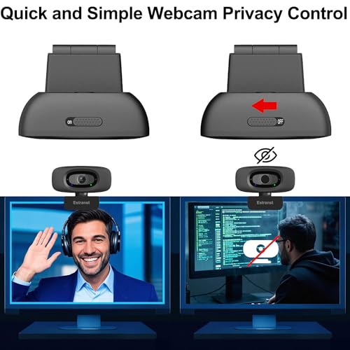 Autofocus 2K Webcam with Privacy Cover & Noise Canceling Microphone, Works with Zoom Teams YouTube Xbox, External Web Computer Camera for Laptop Mac PC Desktop Monitor - style: Webcam Autofoucs