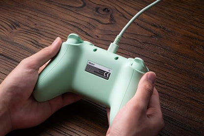 8BitDo Ultimate 2C Wired Controller for Windows PC and Android, with 1000Hz Polling Rate, Hall Effect Joysticks and Hall Triggers, and Remappable L4/R4 Bumpers (Green) - color: Green