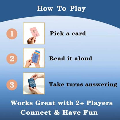 Family Conversation Cards - 55 Questions for Family Bonding, Kids & Adults | Fun Conversation Starters, Meaningful Family Game for Dinner Table, Road Trips & Quality Time - color: Family Edition