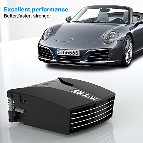 IETS GT202UB vacuum laptop fan cooler With temperature display, intelligent temperature measurement cooling, 13 wind speed (2600-5000RPM turbo fan),Perfect for Rapid Cooling of gaming laptop