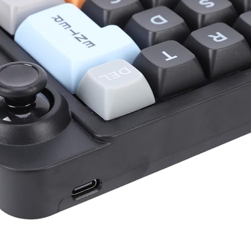 Yoidesu Programmable Macro Keyboard with RGB Backlight, 19 Key One Handed Wired USB C Mechanical Keypad with Knob Joystick, Hot Swappable for Work & Game