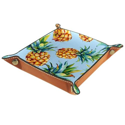 Pineapple Fruit Dice Tray Dice Rolling Tray Folding Dice Holder for Dice Games, Like RPG, DND and Other Table Games - color: Multi 6