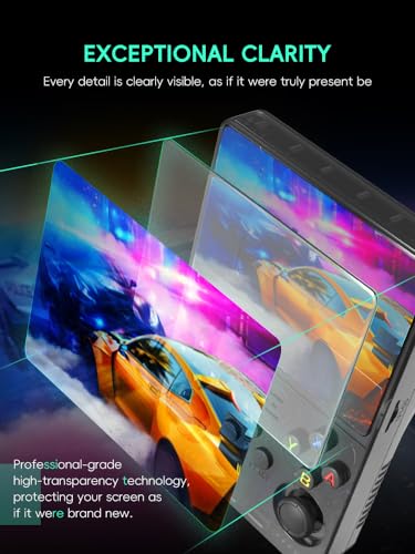 Tempered Glass Screen Protector for R36S/R35S/RGB20S,Protective Film for Gaming Console,9H Hardness HD Clear Film Anti Scratch Skin Guard,Game Handheld Protection Accessories (2pcs)