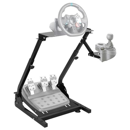 GarveeTech G920 Racing Steering Wheel Stand Shifter Mount fit, Wheel Stand, Height Adjustable & Foldable Steering Wheal Stand Compatible with G25, G27, G29, G920 Gaming NOT Included Racing Wheel | Height Adjustable & Foldable Steering Wheal Stand Compatib