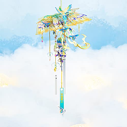 MU 3D Metal Puzzles Windbell Wind Chime D Model Kits Building for Adult and Teeners, Windchime Jigsaw Miniature DIY Sets, Birthday Gift - color: D Skyrocket Life and Career
