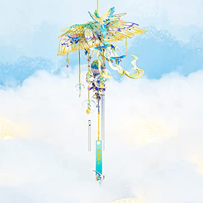 MU 3D Metal Puzzles Windbell Wind Chime D Model Kits Building for Adult and Teeners, Windchime Jigsaw Miniature DIY Sets, Birthday Gift - color: D Skyrocket Life and Career