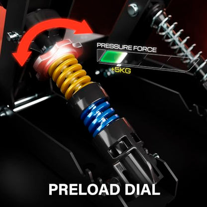 Thrustmaster Raceline Pedals III LC with Load Cell - PS5, XBOX & PC | 220 lb brake sensor, 24-bit resolution, H.E.A.R.T gas & clutch pedals, 100% metal, modular, pressure tuning thru software - style: Raceline Pedals III LC