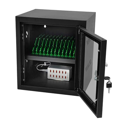 Rechargeable Mobile Phone Charging Cabinet,12 Slots Cell Phones Charging Station Portable Cellphone Charging Cart with Combination Lock, for Students and Employees, Tourists (12Slots) - size: 12Slots