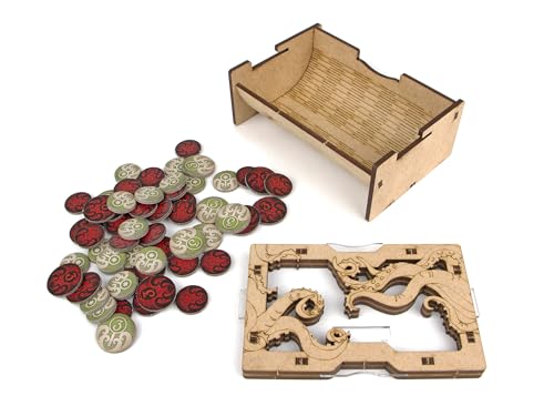 TowerRex Board Game Organizer for Arkham Horror LCG Revised, Arkham Horror LCG Revised Insert, Upgrade Accessories