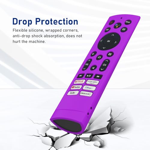Purple Silicone Case for U8 TV Remote, U7G U9G Series 4K ULED Skin - color: Purple