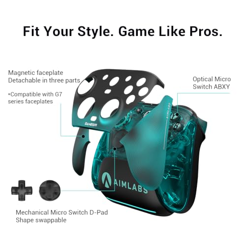 GameSir G7 Pro Wired Controller for Xbox Series X|S, Xbox One, Wireless Gamepad for PC&Android with TMR Sticks, Hall Effect Analog Triggers, 1000Hz Polling Rate, 3.5mm Audio Jack - Aimlabs