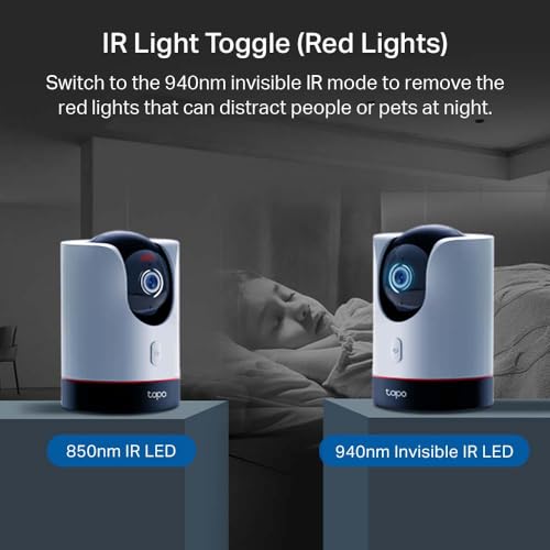 TP-Link Tapo 2K QHD Pan/Tilt Wi-Fi Camera | Apple HomeKit | Physical Privacy Mode | Color Night Vision | Motion Tracking | 2-Way Audio | Local/Cloud Storage | Works w/Alexa&Google Home | (Tapo C225) - style: 2K QHD, HomeKit Compatible