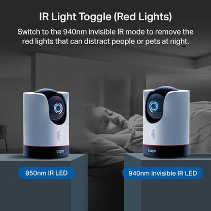 TP-Link Tapo 2K QHD Pan/Tilt Wi-Fi Camera | Apple HomeKit | Physical Privacy Mode | Color Night Vision | Motion Tracking | 2-Way Audio | Local/Cloud Storage | Works w/Alexa&Google Home | (Tapo C225) - style: 2K QHD, HomeKit Compatible