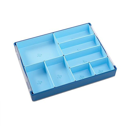 Token Silo Card Add On - 3-Piece Set of Game Trays, Holds Game Cards, Tokens, Dials and Dice, Organize LCG, TCG and Board Game Accessories, Modular Design, Blue Color, Made by Gamegenic - color: Blue