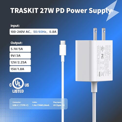 TRASKIT Basic kit for Raspberry Pi 5 RAM 8GB Included PI5 Case,5.1V 5A Power Supply,Active Cooler and Pi 5 8GB Single Board