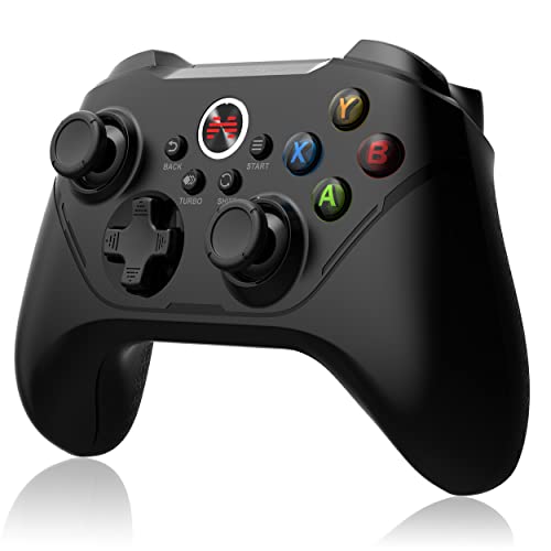 BEITONG Asura 2 Pro PC Game Controller Wireless Gamepad Joystick Hall Effect Trigger For Windows 7 8 10 11,Android TV,Steam,Tesla,Simulator,with Programmable M Buttons (Black) | Hall Effect Trigger, Wireless Gamepad, Programmable M Buttons, Mechanical But