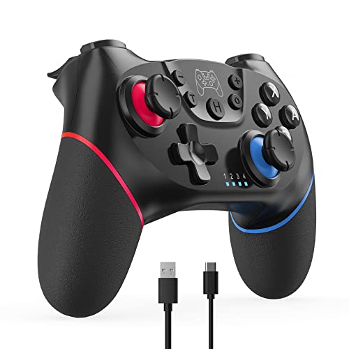 CuleedTec Wireless Pro Controller for Nintendo Switch/Lite/OLED/Switch 2 | 2026 Upgraded Bluetooth Switch Pro Controller with Hall Effect Joystick, 6-Axis Gyro, Dual Vibration, Turbo & Ergonomic Grip - color: Black