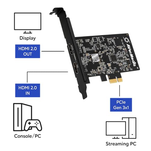 AVerMedia HDMI Capture Card for Streaming and Video Gaming, 4K60 Pass-Through with Ultra-Low Latency on PS5, PS4 Pro, Xbox Series X/S, Xbox One X, Switch Games - GC571 Live Streamer Ultra HD - size: 4K - GC571 Live Streamer ULTRA HD