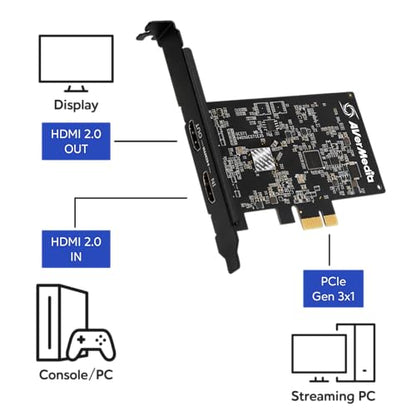 AVerMedia HDMI Capture Card for Streaming and Video Gaming, 4K60 Pass-Through with Ultra-Low Latency on PS5, PS4 Pro, Xbox Series X/S, Xbox One X, Switch Games - GC571 Live Streamer Ultra HD - size: 4K - GC571 Live Streamer ULTRA HD