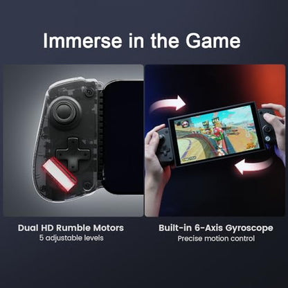 GameSir X5s Bluetooth Mobile Gaming Controller for Switch 2/Switch/Android/iPhone/iPad mini, Hall Effect Joystick, Lightweight Ergonomic Phone Controller- Play Genshin Impact & Zenless Zone Zero