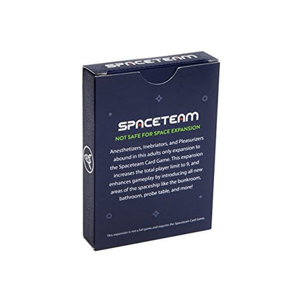 Stellar Factory Spaceteam Expansion: NSFS (Not Suitable for Space) | 48 Cards | 6-9 Players | Ages 18+ | 100% Plastic Cards