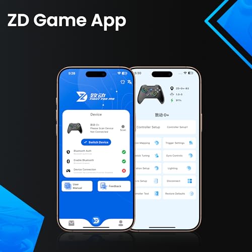ZD O+ Excellence Wireless PC Controller – Modular Design, Hall Effect Joysticks, Remappable Buttons, RGB & Audio Jack for Switch/Switch2, PC, Android, iOS & Steam (Starfield Edition) - color: Starfield Edition