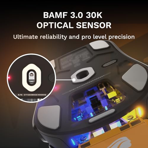 GLORIOUS Gaming Model O3 Wireless Gaming Mouse - InfinitePlay Swappable Battery, 130H Battery Life, 8k Polling, 130M Optical Switches, Ultralight 66g, 30K DPI Optical Sensor, RGB - Black - color: Black, style: Model O3 (Ambidextrous)