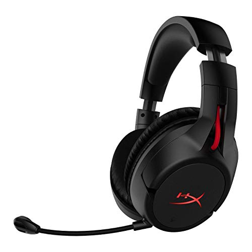 HyperX Cloud Flight - Wireless Gaming Headset, Long Lasting Battery up to 30 Hours, Detachable Noise Cancelling Microphone, Red LED Light, Comfortable Memory Foam, Works with PC, PS4 & PS5 - style: Stereo