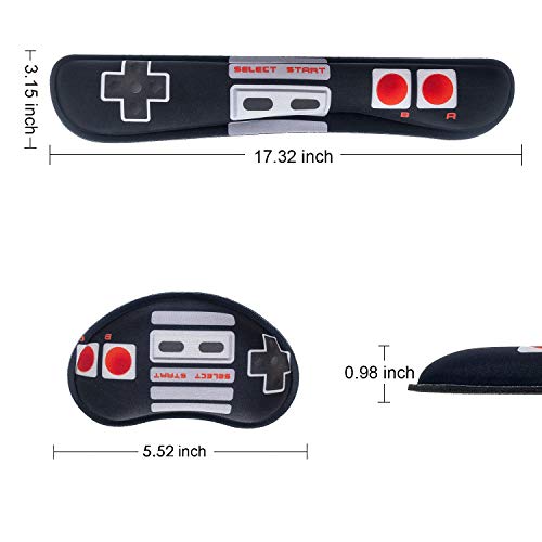 Keyboard Wrist Rest Pad and Mouse Wrist Support for Office, Game,Computer, Laptop, Pain Relief Memory Foam Wrist Rest Set (WRT-05)