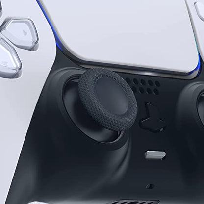 eXtremeRate Solid Black Replacement Thumbsticks for PS5 Controller, Custom Analog Stick Joystick Compatible with PS5, for PS4 All Model Controller - Controller NOT Included - color: Solid Black