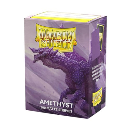 Dragon Shield | Standard Size Matte Card Sleeves | 100 CT - Smooth & Tough TCG Sleeves - Compatible with Pokemon, Flesh & Blood, One Piece & Magic The Gathering | Amethyst - color: Amethyst