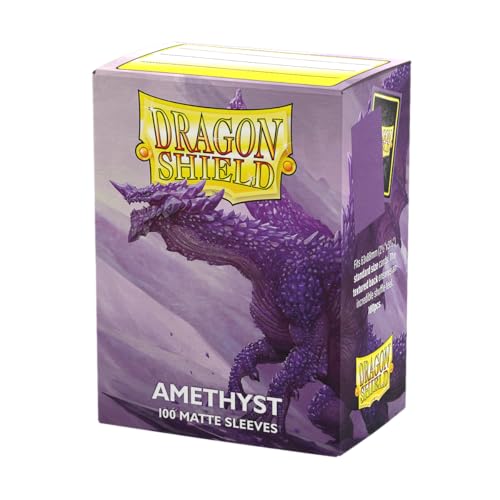 Dragon Shield | Standard Size Matte Card Sleeves | 100 CT - Smooth & Tough TCG Sleeves - Compatible with Pokemon, Flesh & Blood, One Piece & Magic The Gathering | Amethyst - color: Amethyst
