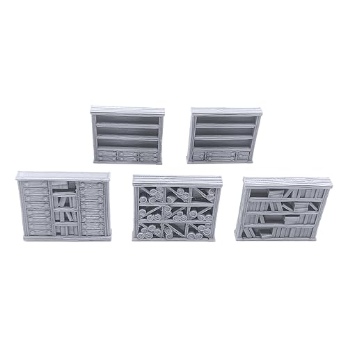 Library Furniture - DND Terrain Compatible with Dungeons and Dragons, 28mm Miniature Wargaming, Tabletop RPGs, Wargame Scenery
