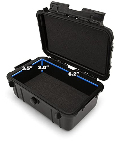 CASEMATIX Graded Card Case Compatible with 6+ BGS 8+ PSA FGS Graded Sports Trading Cards, Waterproof Graded Slab Card Storage Box with Card Carrying Case Impact Absorbing Foam Inserts