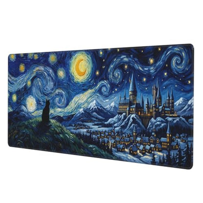 Extended Gaming Mouse Pad, Large Mouse Mat, XL Desk Pad for Keyboard and Mouse, Non-Slip Rubber Base & Stitched Edges for Gamer Office 31.5x11.8 in - color: 16