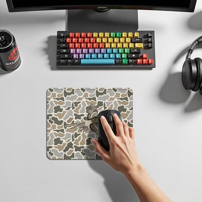 Camo Flying Bird Mouse Pad, Bird Lover Gifts, Wildlife Hunting Style Animal Mouse Pad for Home Office Computer Gaming Desk Essentials, 9.5x7.9 Inch - color: 13Child