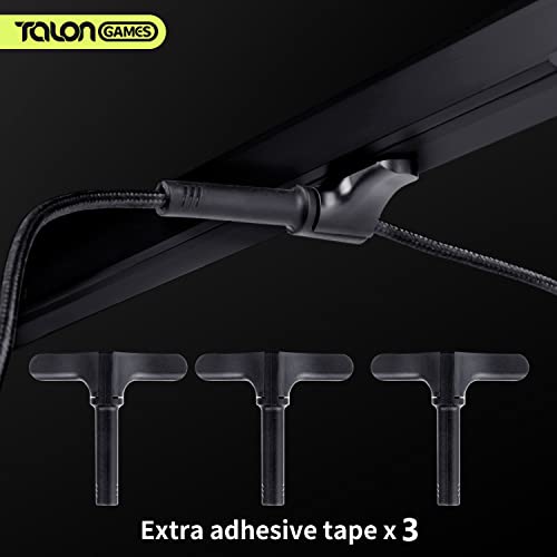 TALONGAMES Mini Bungee PC Gaming Mouse Cable Cord Management System,Super Compact Size,Get More Space,Micro Mouse Bungee Cable Holder Fixer for Esports/Office/Home (3 Bungees Pack)