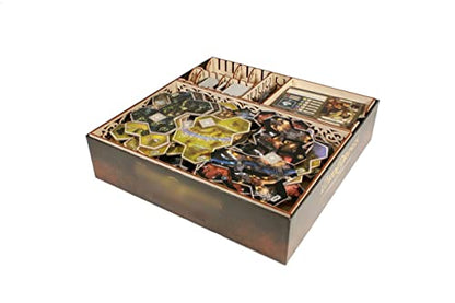 The Broken Token Game Organizer Compatible with The Lord of The Rings: Spreading War Expansion - Wooden Game Organizing Box with Multiple Trays and Dividers - style: Spreading War Expansion