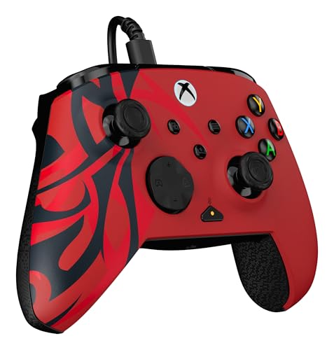 Turtle Beach Rematch Advanced Wired Gaming Controller for Xbox & PC | Xbox Series X|S, Xbox One, PC, 2 Remappable Buttons, Hall-Effect Triggers, Audio Controls, Mic Mute, Ergonomic, Spirit Red - color: Spirit Red
