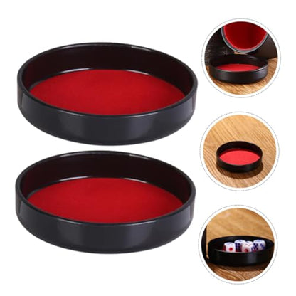 5pcs Dice Cup Bottom Tray with Insulated Lining Easy Installation Dice Shaker Lid for Role Playing Games Party Entertainment and Professional Use