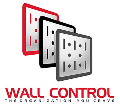 Wall Control Tool Holder Bracket Slotted Metal Pegboard Accessory Pegboard and Slotted Tool Board - White - color: White, size: 1 Count (Pack of 1)